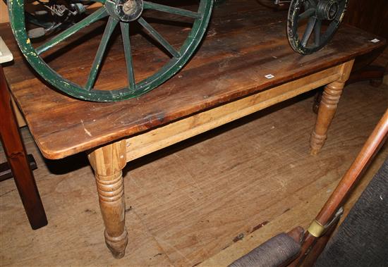 Pine farmhouse table